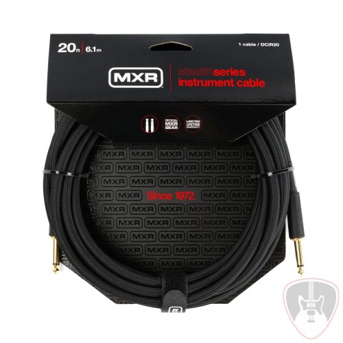  Dunlop DCIR20 MXR STEALTH hangszerkábel / egyenes-egyenes / 6m 