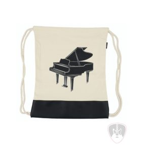 Zsinóros vászon hátizsák zongoramintával