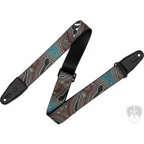 Levys MP2DU-001 Textil gitár heveder Bird and Snake