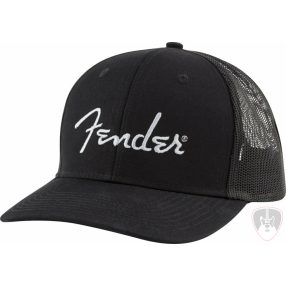 Fender Silver Logo Sapka White-Black UNI