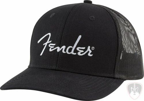 Fender Silver Logo Sapka White-Black UNI