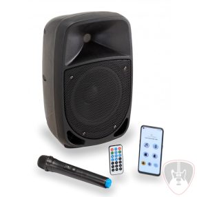   GO-SOUND 8AIR - 8"-os akkumulátoros PA rendszer MP3, BT VHF mikrofonnal és Go-Sound Air applikációval