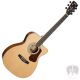 CORT AKUSZTIKUS GITÁR FISHMAN ELEKTRONIKÁVAL, TOKKAL, NATÚR  Co-L710F-NS with bag