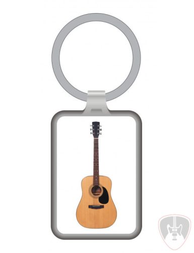 Fém, gitáros kulcstartó