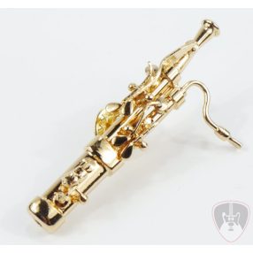 Aranyozott fagott kitűző ajándékdobozban