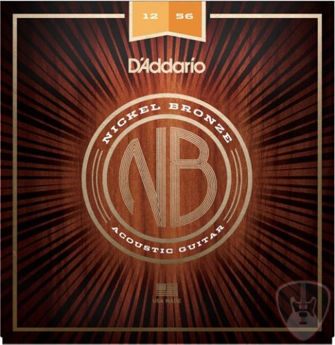 D'Addario NB1256 Nickel Bronze akusztikusgitár-húr, 12-56