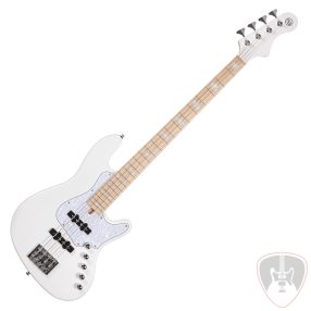 Cort elektromos basszusgitár, prémium tokkal, fehér