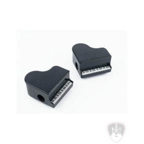 Zongora formájú fekete műanyag ceruzahegyező