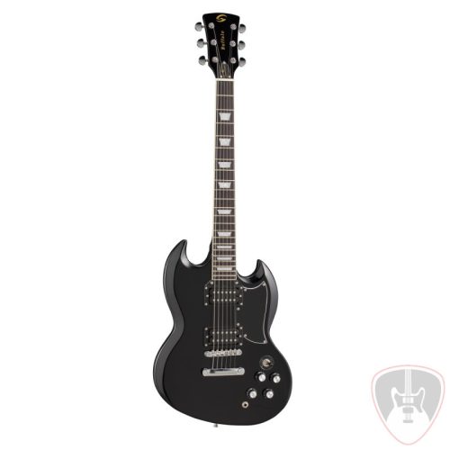 BUFFALO- PRO BK - Buffalo Pro dupla cutaway elektromos gitár két humbuckerrel , ragasztott nyakkal
