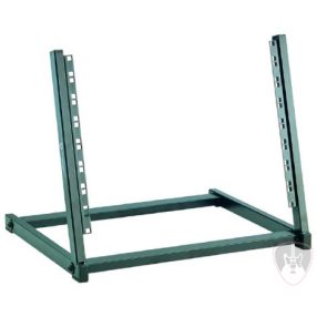     König & Meyer 40900 rackállvány, asztali 8 U, feketére festve, 16 csavarral