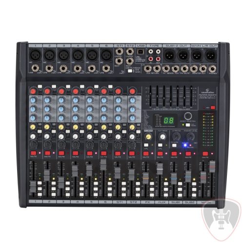 ALCHEMIX 602UFX - 10-csatornás keverő 24-bit Digital Multi-Effekt , USB sztereó in/out hangkártyával