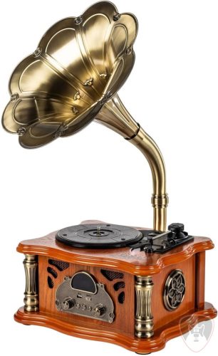 Latone The Classic Horn Phonograph Brown Retro lemezjátszó