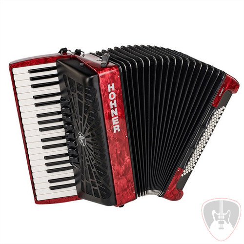 HOHNER HARMONICAS BRAVO III 80 Red Billentyűsharmonika puhatokkal