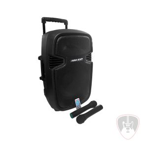   LK-1679-12G2 12" 80/200W akkumulátoros hangfal, 2 Mikrofon, MP3, Bluetooth