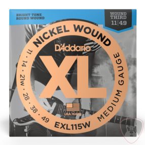 D'addario EXL115W Nickel 11-49 Medium