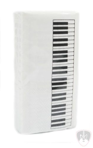 Zongorabillentyű mintás papírzsebkendő (10 db/csomag)