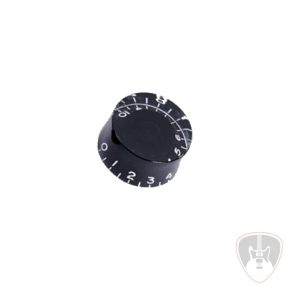 KB-110VTG - Átlátszó fekete gomb Gibson gitárhoz