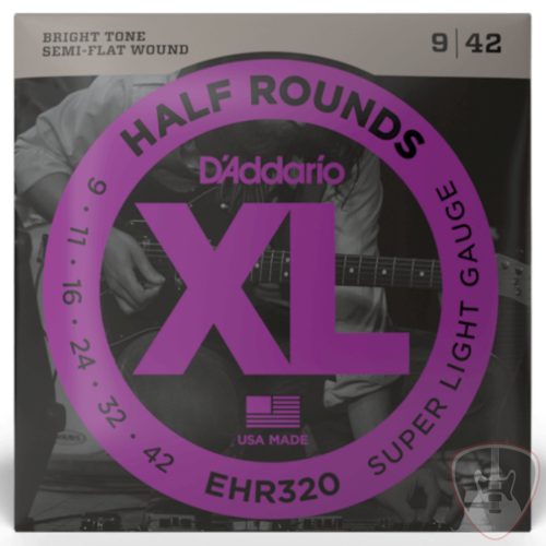 D'addario EHR320 Half Round 09-42 Super Light