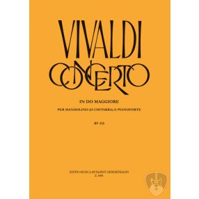   Vivaldi, Antonio: Concerto in do maggiore per mandolino (o chitarra) e pianoforte RV 425 zongorakivonat