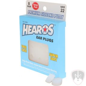   HEAROS Silicone Putty Adult Size Ear Plugs for Swimming NRR 22dB 8 Pairs